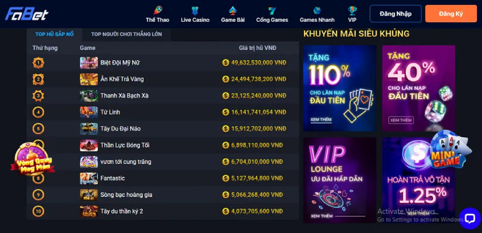 Nổ Hũ (Slots) dg789 nhà cái
